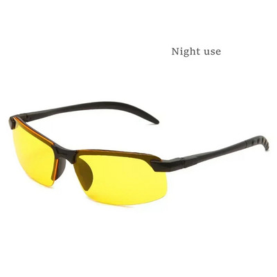 Anti-UV Night Vision Saulesbrilles Dienas Nakts Braukšanas Brilles Saulesbrilles Vīriešu Mode Ārpus Brilles Pieaugušajiem Brilles Vadītāja Brilles