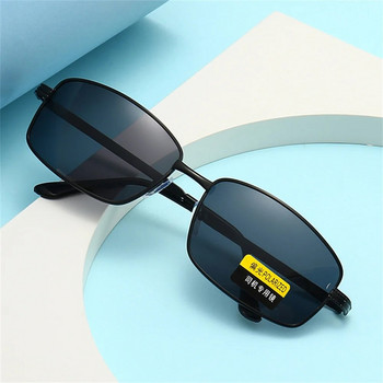 Модни мъжки поляризирани слънчеви очила Класически слънчеви очила за шофиране Огледало с метална рамка Отдих Риболов Бизнес мъжки/дамски очила UV400