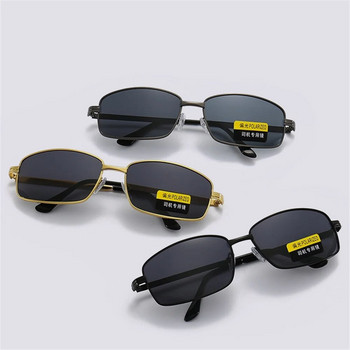 Модни мъжки поляризирани слънчеви очила Класически слънчеви очила за шофиране Огледало с метална рамка Отдих Риболов Бизнес мъжки/дамски очила UV400