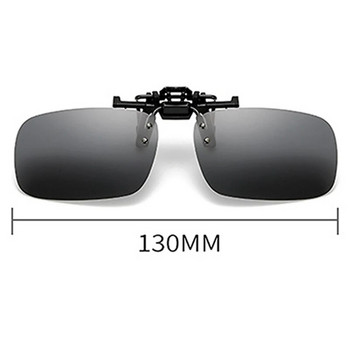 Нови поляризирани слънчеви очила с щипка за шофиране Лещи за нощно виждане Слънчеви очила Мъжки анти UVA UVB с калъф Аксесоари за кола Стил