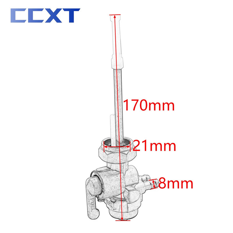 M22 mootorratta gaasipaagi lüliti kraaniklapi kraan Kawasaki Z1 Z1R Z2 KZ750D KZ900 KZ1000 KZ1100 Z750 jne motokrossi jaoks