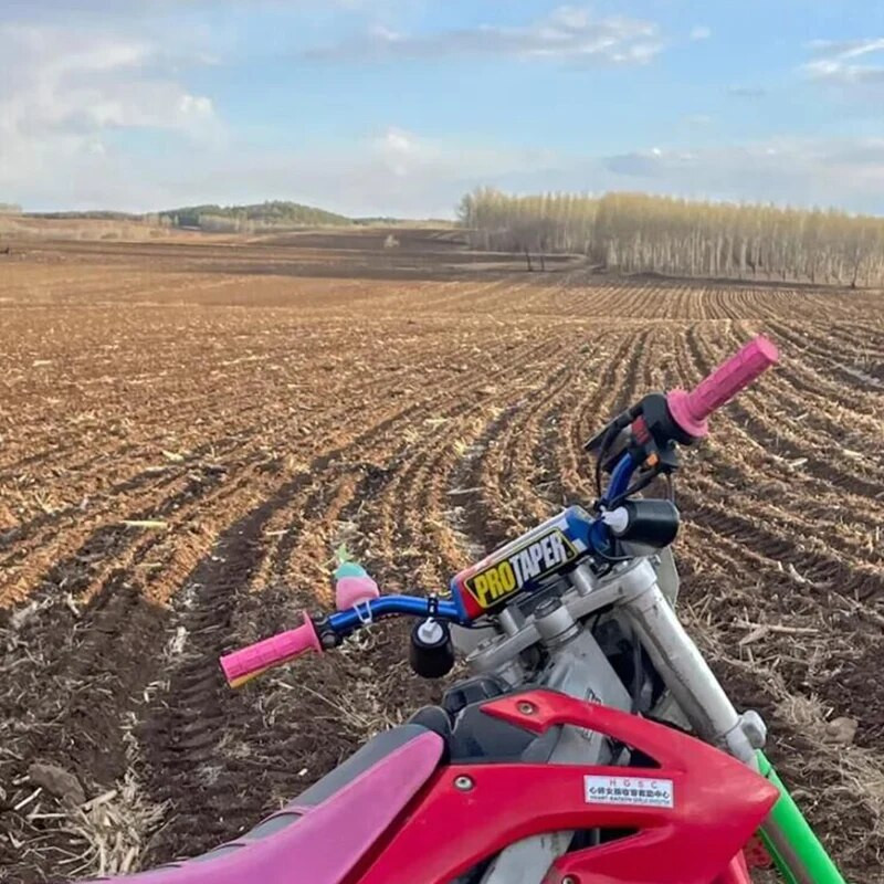 12 Χρώματα Universal Handle Grips Dirt Pit Bike μοτοσικλέτας Motocross Handle Bar Grip για CRF YZF KXF SXF SSR SDG BSE