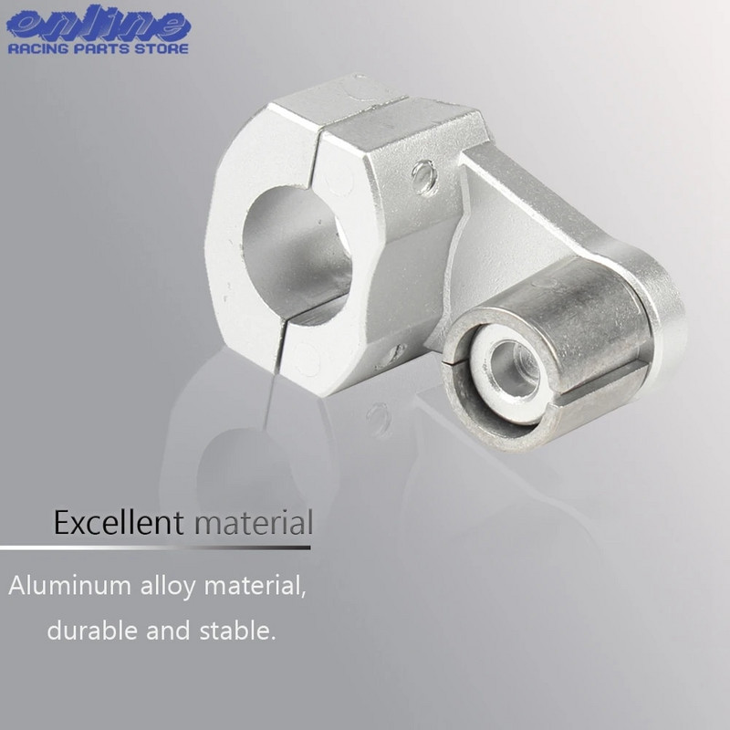 Motocikla 22 mm 28 mm stieņa skavas, paceltas stūres roktura stieņa stāvvadi, melni sudraba stiprinājuma stāvvada skava, netīrumi, motokrosa piederumi