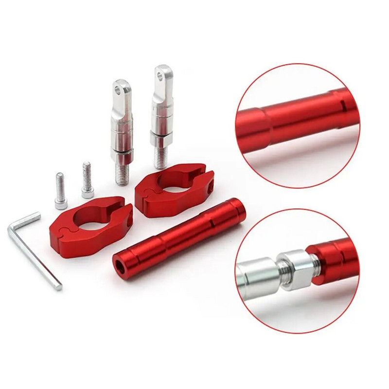 Mootorratta tasakaalustusvarda käepideme kronstein CNC tugevdatud tasapinnaga põiktala juhtrauda muutmise tarvikud