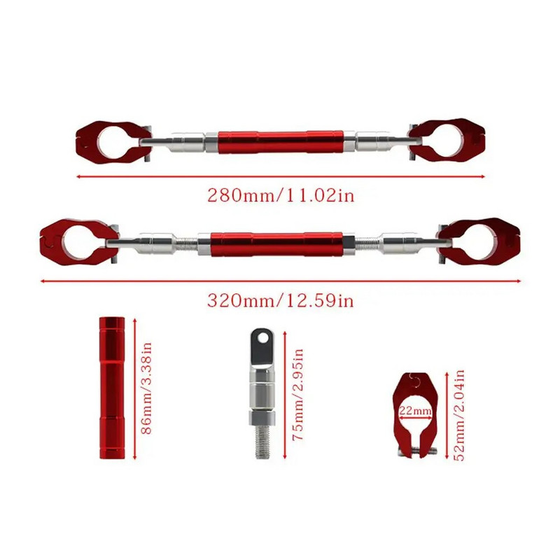 Mootorratta tasakaalustusvarda käepideme kronstein CNC tugevdatud tasapinnaga põiktala juhtrauda muutmise tarvikud