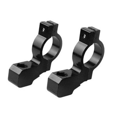 2 gab. Universāls motociklu velosipēds ATV aizmugurējā skata spoguļa kronšteins stiprinājuma adaptera turētāja skavas skrūve CNC alumīnija 22 mm 7/8 collu stūre