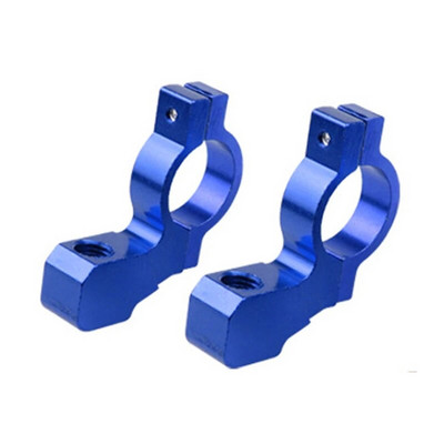 2 gab. Universāls motociklu velosipēds ATV aizmugurējā skata spoguļa kronšteins stiprinājuma adaptera turētāja skavas skrūve CNC alumīnija 22 mm 7/8 collu stūre