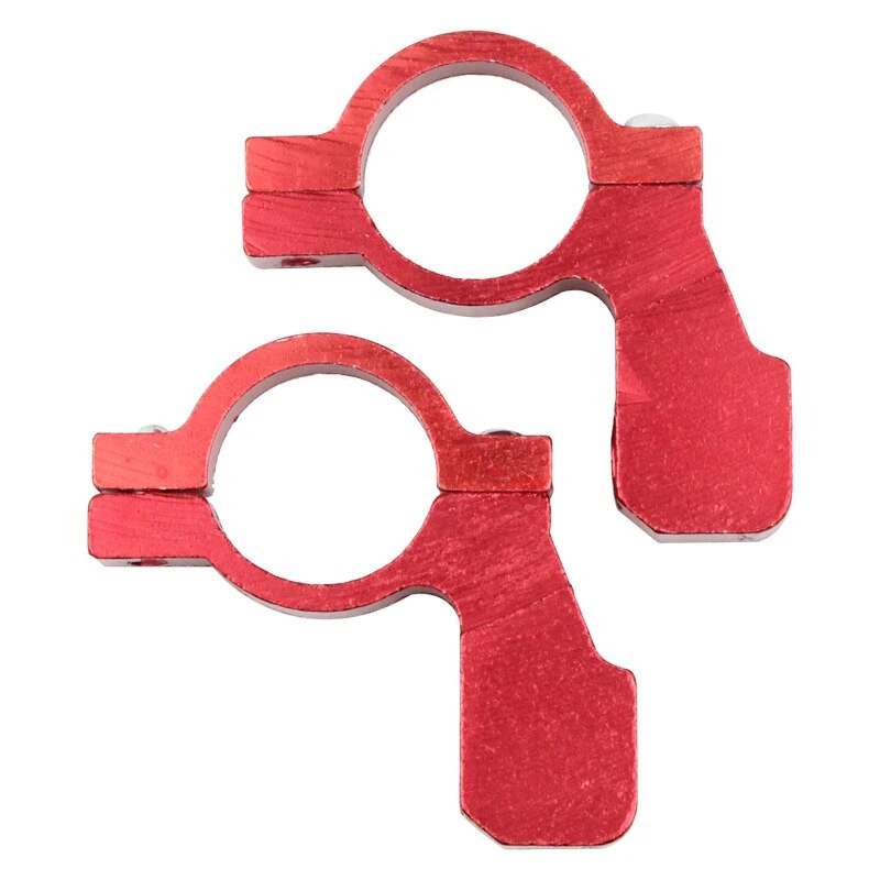 2 gab. Universāls motociklu velosipēds ATV aizmugurējā skata spoguļa kronšteins stiprinājuma adaptera turētāja skavas skrūve CNC alumīnija 22 mm 7/8 collu stūre