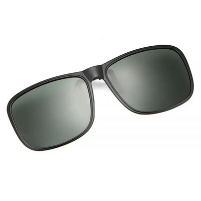 Kvadrātveida augšupvērstas saulesbriļļu saspraude Unisex polarizēts klips uz augšu saulesbrilles UV 400 aizsardzība vīriešu sieviešu makšķerēšanas braukšanas brilles