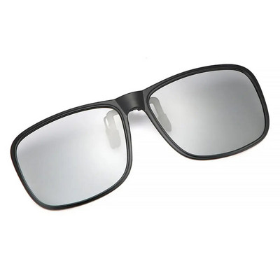 Kvadrātveida augšupvērstas saulesbriļļu saspraude Unisex polarizēts klips uz augšu saulesbrilles UV 400 aizsardzība vīriešu sieviešu makšķerēšanas braukšanas brilles