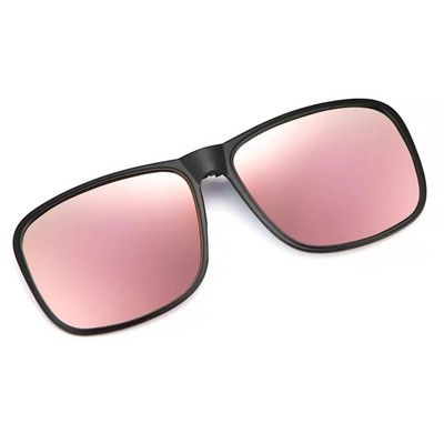 Kvadrātveida augšupvērstas saulesbriļļu saspraude Unisex polarizēts klips uz augšu saulesbrilles UV 400 aizsardzība vīriešu sieviešu makšķerēšanas braukšanas brilles