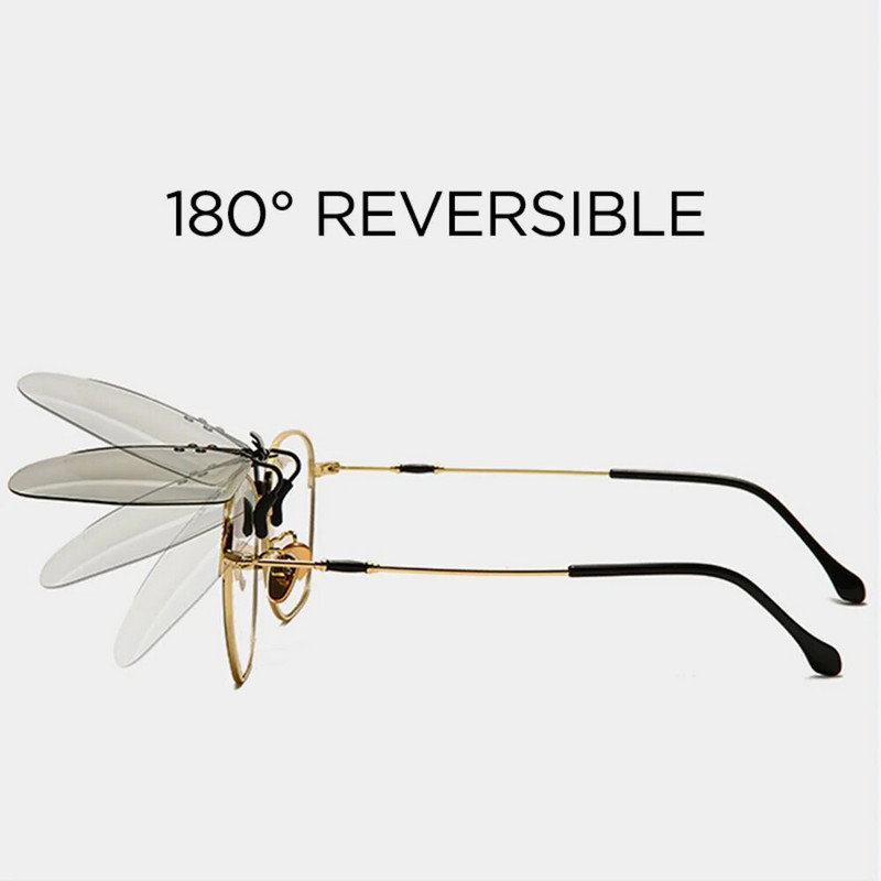 Kvadrātveida augšupvērstas saulesbriļļu saspraude Unisex polarizēts klips uz augšu saulesbrilles UV 400 aizsardzība vīriešu sieviešu makšķerēšanas braukšanas brilles