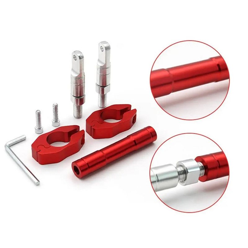 Αξεσουάρ τροποποίησης χειρολαβής ράβδου ισορροπίας μοτοσικλέτας Στήριγμα λαβής ράβδου ισορροπίας ρυθμιζόμενου ενισχυμένου επιπέδου