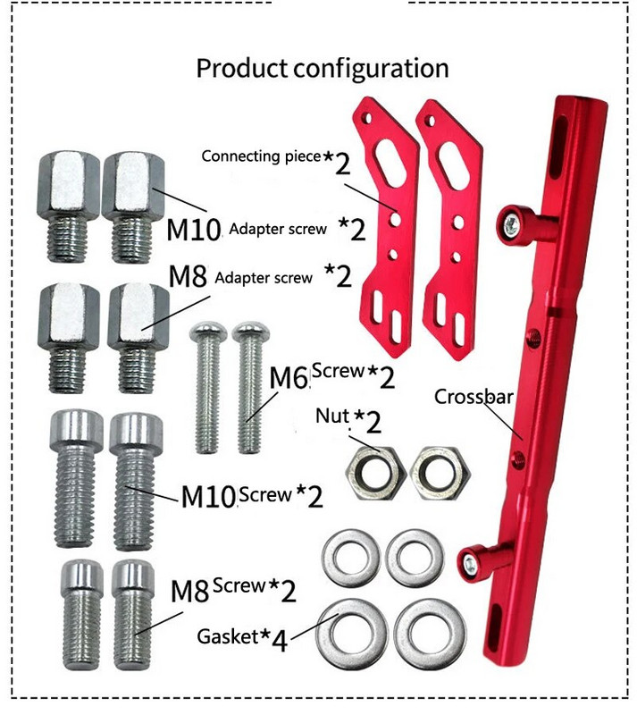 UUS Mootorratta alumiiniumsulamist juhtraud Balance Lever1 Mootorratta käepide Ristlatt