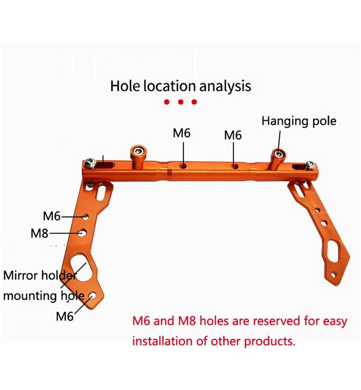 UUS Mootorratta alumiiniumsulamist juhtraud Balance Lever1 Mootorratta käepide Ristlatt