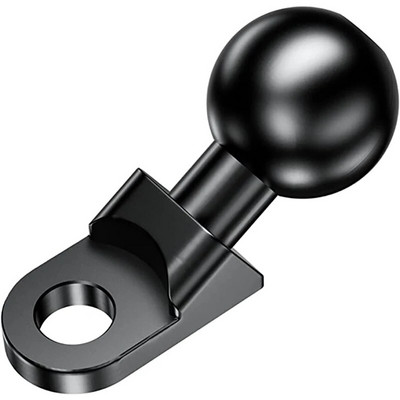 Mootorratta nurga all alus 10 mm auguga 1-tolline kuulpea adapter, mis sobib Gopro kaamera, nutitelefoni ja Garmini GPS-i RAM-i kinnituste jaoks