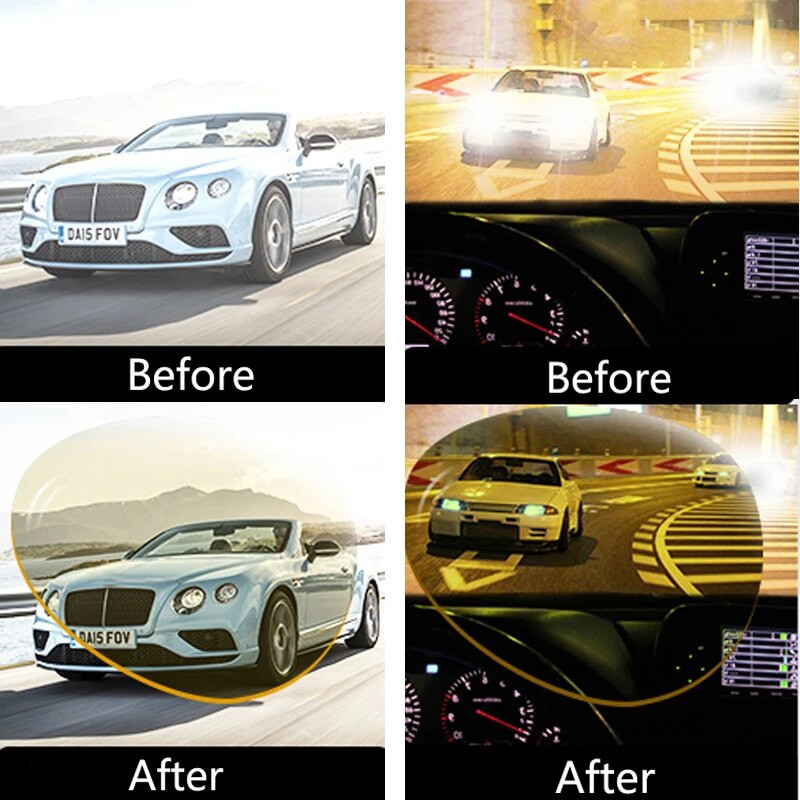 Melnas Saulesbrilles Vintage Vīriešu Saulesbrilles Nakts redzamības Brilles Braukšanai Āra Riteņbraukšanai Saulesbrilles Universālas Prettālās gaismas