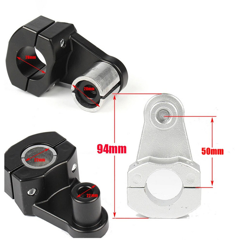 Mootorratta CNC juhtraua tõstevarda käepideme klambri adapter 28 mm 22 mm universaalne KTM 7/8" 1-1/8 Pit Dirt Bike maastikumootorratta jaoks