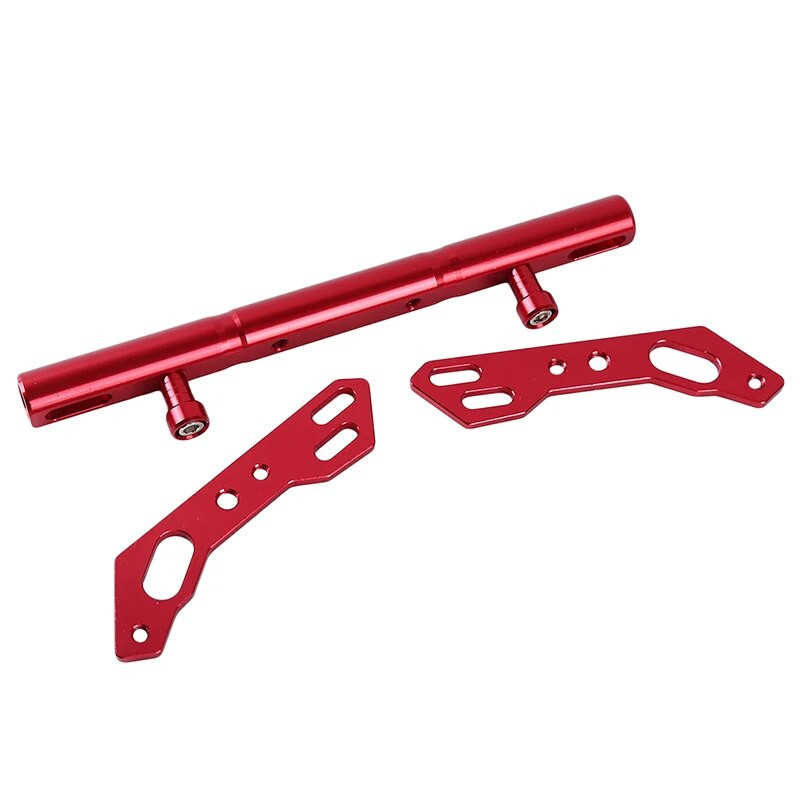 Κόκκινο κάθισμα καθρέφτη μοτοσικλέτας Πολυλειτουργική μπάρα προέκτασης Balance Bar Υψηλής ποιότητας ανθεκτικά φορητά προμήθειες Πολύχρωμο