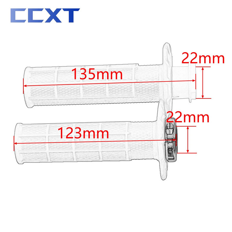 Motorkerékpár 22 mm-es 7/8"-os kormányrúd markolat fékfogantyú gumi A rápattintható kamera ATV Dirt Bike KTM Honda Yamaha kawasaki univerzálishoz