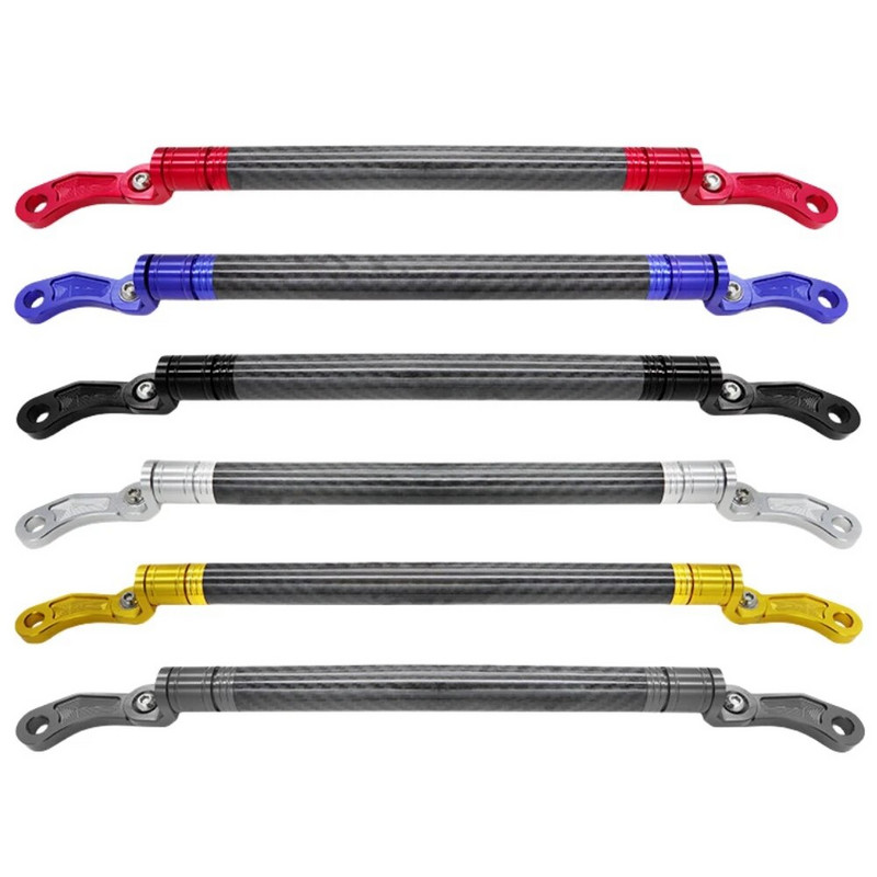 Μπάρα ισορροπίας ανθρακονημάτων μοτοσικλέτας Πολυλειτουργικό τιμόνι από κράμα αλουμινίου με ρυθμιζόμενο μήκος μπάρα ισορροπίας