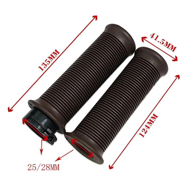 1paar klassikalise vana mootorratta juhtraua kummist rolleri käepidemed Harley 883 1200 Honda CB400 keermestatud käepideme liimi jaoks