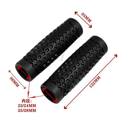 Κατάλληλο για Harley Ranger CG triumph GN Tianjun ρετρό μοτοσυκλέτα 22mm 25mmtpu λαστιχένιο κάλυμμα λαβής λαβής
