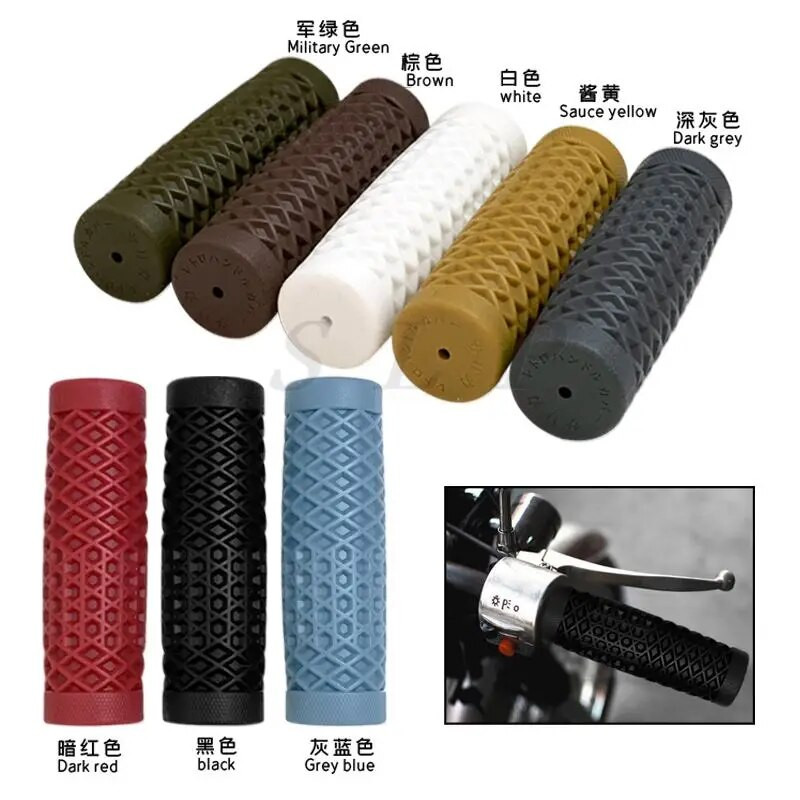 Κατάλληλο για Harley Ranger CG triumph GN Tianjun ρετρό μοτοσυκλέτα 22mm 25mmtpu λαστιχένιο κάλυμμα λαβής λαβής