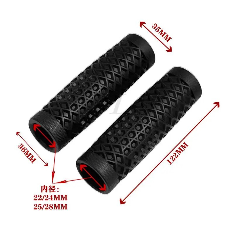 Κατάλληλο για Harley Ranger CG triumph GN Tianjun ρετρό μοτοσυκλέτα 22mm 25mmtpu λαστιχένιο κάλυμμα λαβής λαβής
