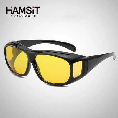 Hamsit Car Accessories Night Vision Driver Goggles Anti-glare Polarizer Women Men Sunglasses Driving Night Drive Fashion