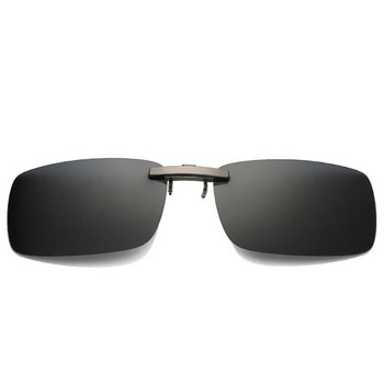 1PCS Подвижен TAC обектив Driving Metal Polarized Clip On UV400 Слънчеви очила Очила за водач на автомобил Очила за нощно виждане Унисекс