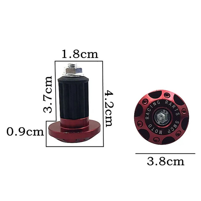 Motocikla stūres stieņa galie spraudņu rokturi Stūres spraudņa vāciņi, slīdošais motocikls Honda Yamaha netīrumu motociklu piederumiem