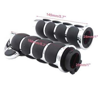 25 mm 1 collu motocikla stūres roktura stieņa gala rokturi Harle Cruiser Chopper Custom Suzuki Boulevard M109R Road Glide