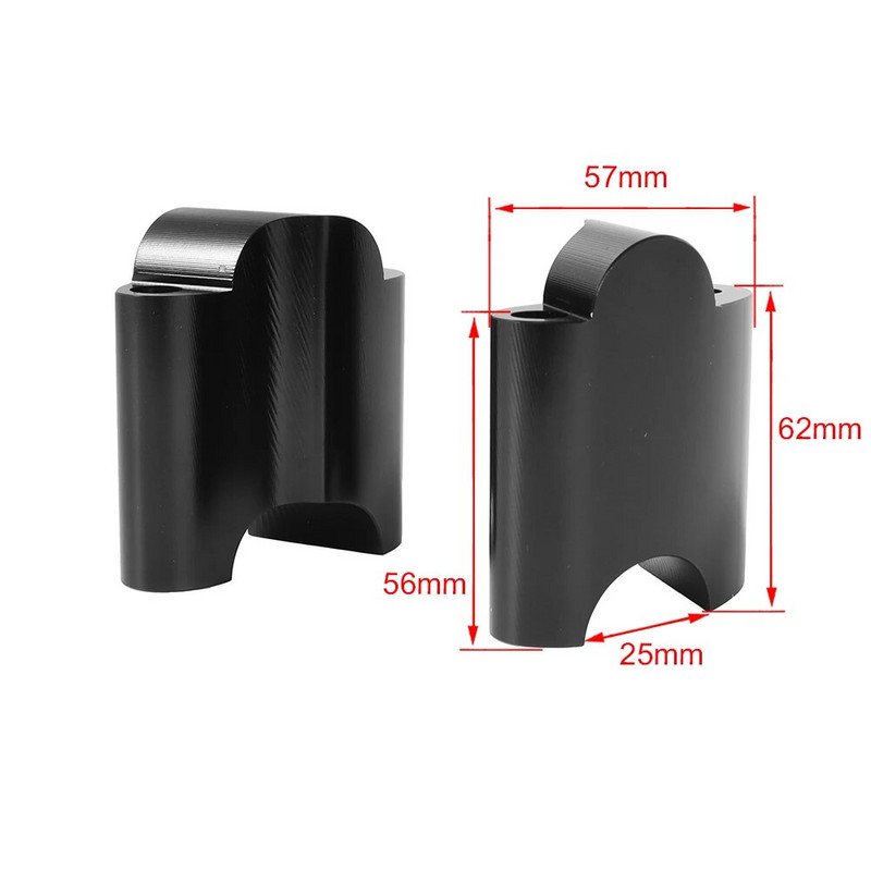 Paredzēts Harley Sportster XL1200X XL 1200 48 CNC alumīnija 2" paceļamam stūres stieņa stāvvadam 1" stieņa paaugstināšanas bloka pagarinājuma komplektam 2010-2022