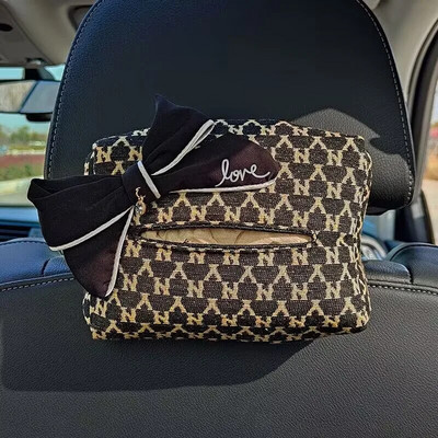 Car Tissue Box Αυτοκίνητο μπράτσο Μπράτσα Κουτί Συρταριέρα Κουτί Διακόσμηση Εσωτερικού Αυτοκινήτου Υψηλής κατηγορίας Feeling Thousand Birds Grid