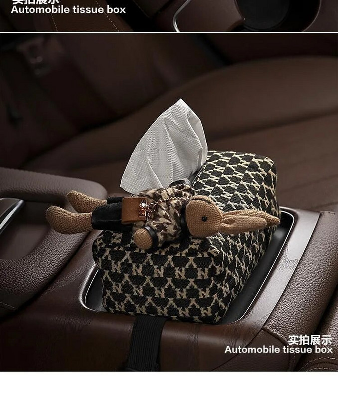 Car Tissue Box Αυτοκίνητο μπράτσο Μπράτσα Κουτί Συρταριέρα Κουτί Διακόσμηση Εσωτερικού Αυτοκινήτου Υψηλής κατηγορίας Feeling Thousand Birds Grid