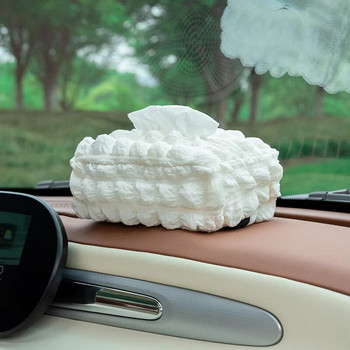 Car Tissue Box Puff Fabric Tissue Box Πλάτη καθίσματος αυτοκινήτου Υποβραχιόνιο Χάρτινο κουτί Τύπος Tissue Bag Αξεσουάρ εσωτερικής διακόσμησης αυτοκινήτου