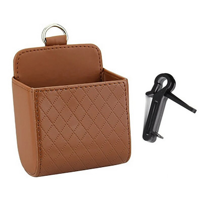 1 τεμ. Car Organizer Τσάντα αποθήκευσης Εξαγωγή αέρα Βάση πολύχρωμα PU Δερμάτινα γυαλιά Κιβώτιο Στήριγμα τηλεφώνου Βάση αξεσουάρ αυτοκινήτου Εσωτερικό