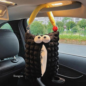 Auto salvešu kaste, automašīnas roku balstu kaste, papīra atvilktne, piekarināma tipa automašīnas glabātuve, radoša un jauka plīša automašīnas salona apdare