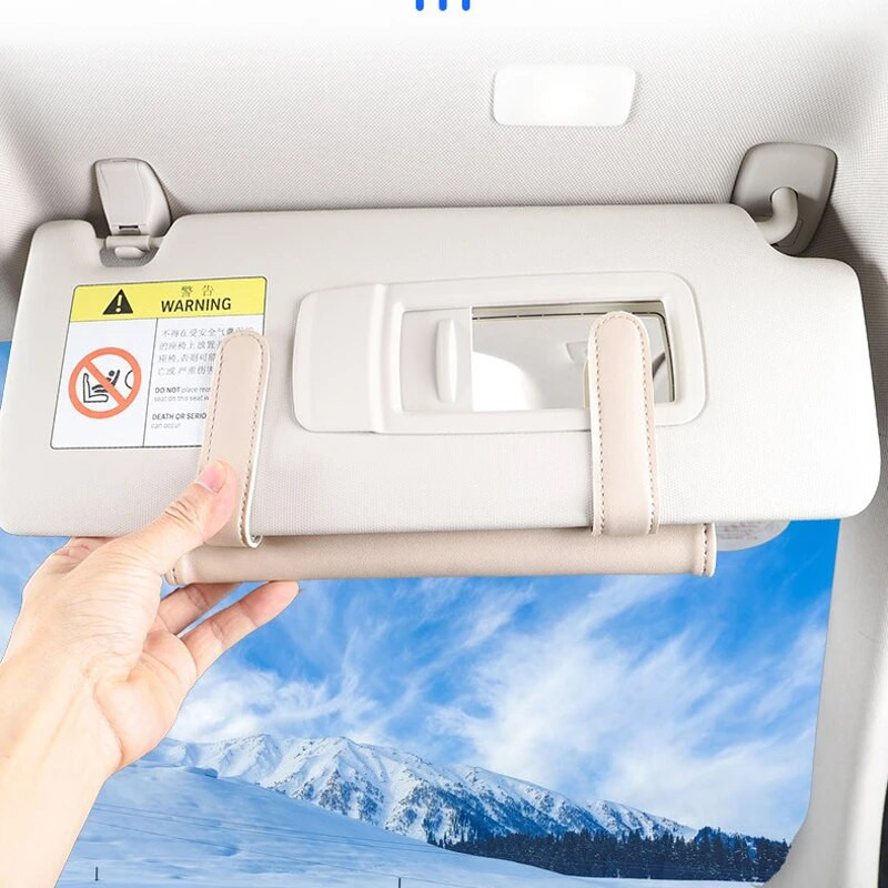 Automašīnas salvešu kastītes dvieļu komplekts automašīnas saulessargs PU ādas audu kastes turētājs Automašīnas salona glabāšana Informācijas panelis sēdekļa aizmugure automašīnas salvešu kaste