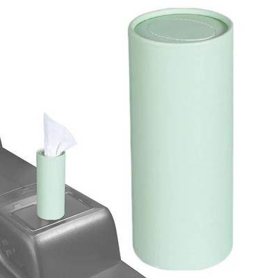 Automašīnas salvetes cilindra salvešu turētājs, apaļš krūzes turētājs, salvešu vāka kastes salvešu dozators automašīnas mājas birojam