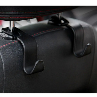 2 τμχ Creative Car Κάθισμα Truck Coat Γάντζοι πλάτης Organizer Βάση στήριξης κεφαλιού γενικής χρήσης θήκη αποθήκευσης Απλό στυλ κρεμάστρα αυτοκινήτου τσάντα