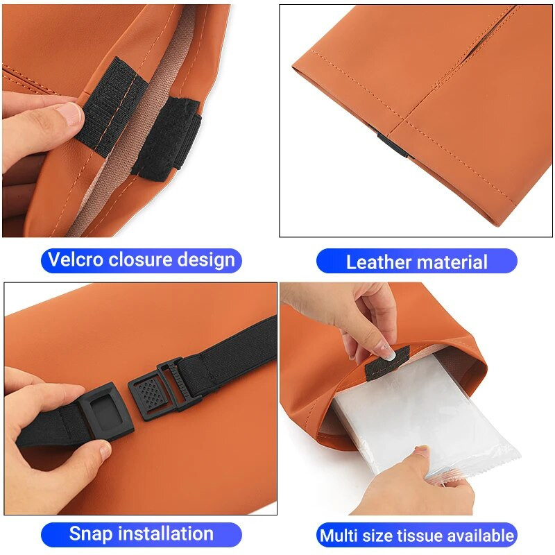 Paredzēts Toyota Land Cruiser 70 80 100 Series LC100 200 LC200 300 LC300 FJ Cruiser Prado 90 120 150 daudzfunkcionālajam automašīnas salvešu maisiņam