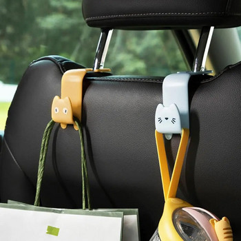 Държач за съхранение в кола Компактна кука за столче за кола Универсална спестяваща място Полезна закачалка за съхранение на облегалка за глава