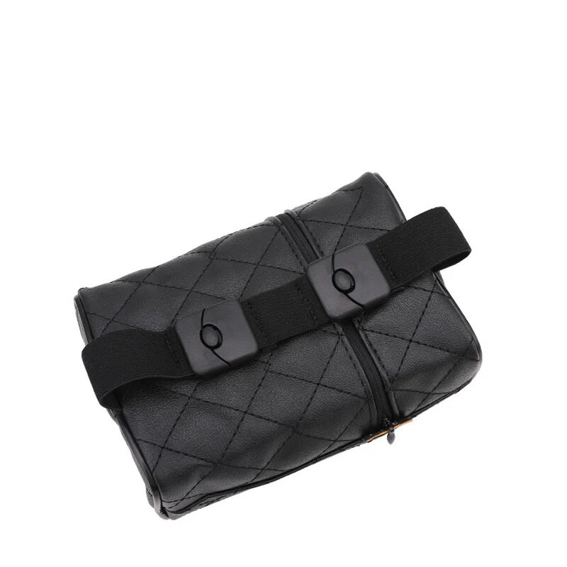 Creative Camellia Flower auto salvešu kastes vāks, ādas piekārts, auto salvešu papīra turētājs Pārnēsājams auto papīra maisiņš Automašīnu piederumi