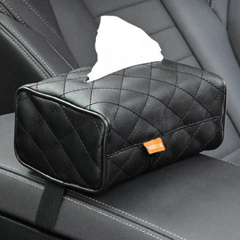 Δερμάτινο PU Δερμάτινο Car Tissue Boxes Κρεμαστό αντηλιακό πίσω κάθισμα Θήκη για χαρτομάντιλο Αποθήκευση Αξεσουάρ εσωτερικής διακόσμησης αυτοκινήτου