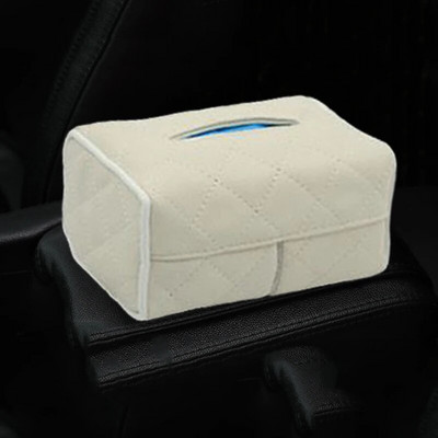 PU ādas automašīnu salvešu kastes Universāls aizmugurējā sēdekļa saulessargs, piekarināms salvešu kastes turētājs Glabāšana Auto salona apdares piederumi