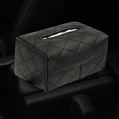 PU ādas automašīnu salvešu kastes Universāls aizmugurējā sēdekļa saulessargs, piekarināms salvešu kastes turētājs Glabāšana Auto salona apdares piederumi