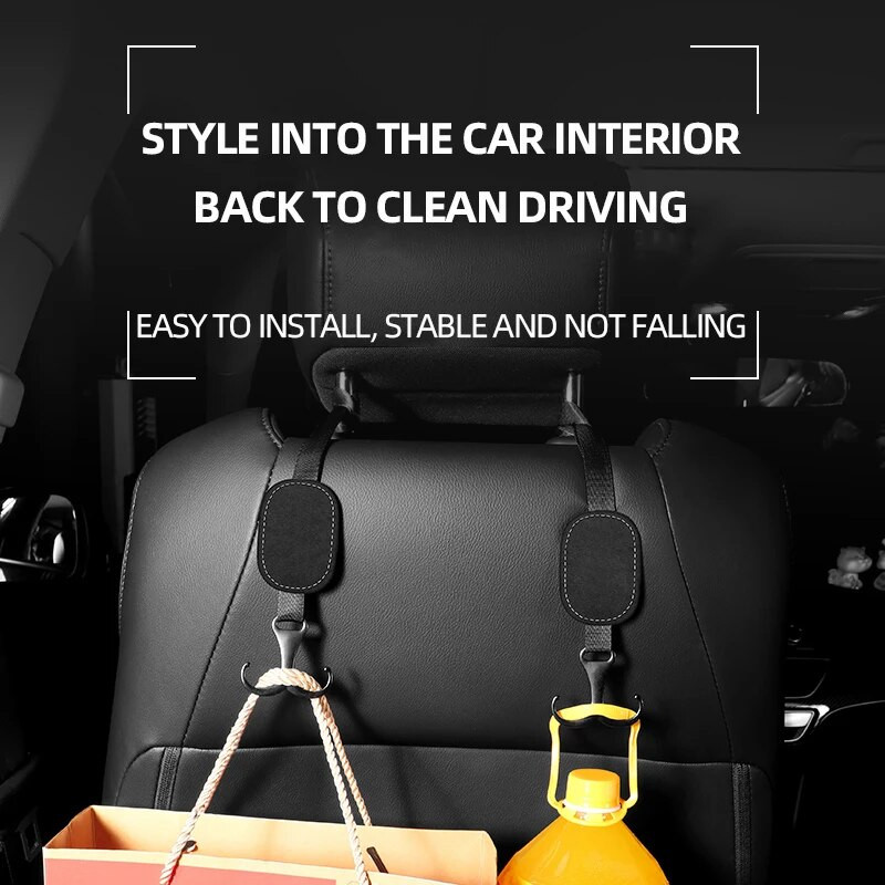 2 TK universaalne auto tagaistme konks varjatud riidepuu Multifunktsionaalne kaasaskantav autoistme riidepuu Hoiukaunistused Sisevarustus