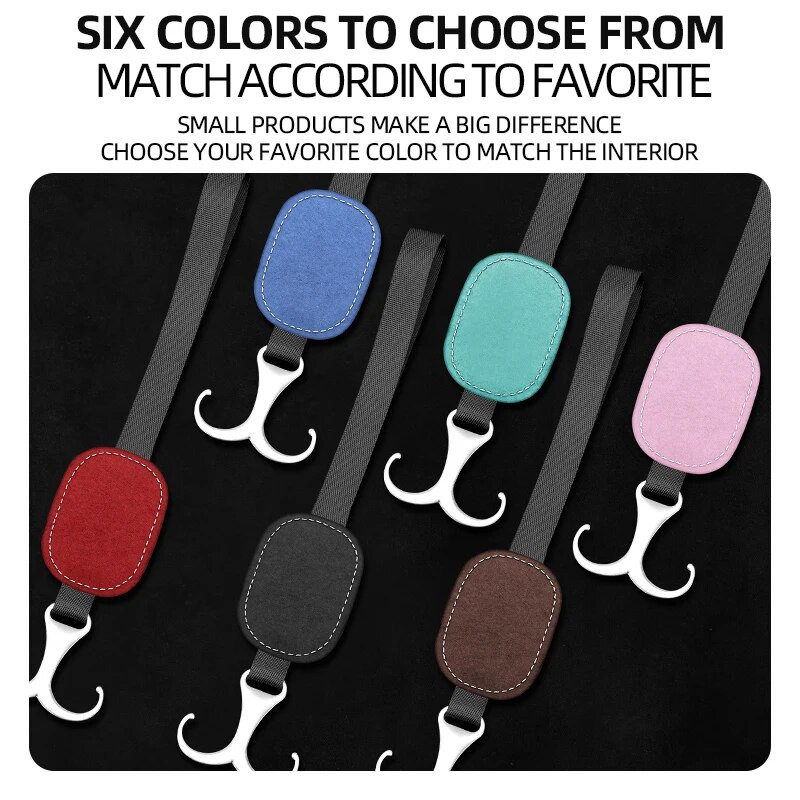 2 TK universaalne auto tagaistme konks varjatud riidepuu Multifunktsionaalne kaasaskantav autoistme riidepuu Hoiukaunistused Sisevarustus